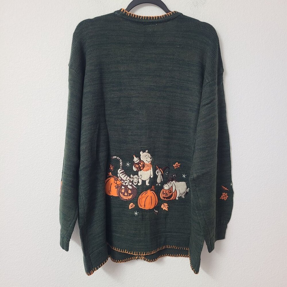 Her Universe Disney Winnie The Pooh Halloween Cardigan Size 3X Green - Picture 2 of 5